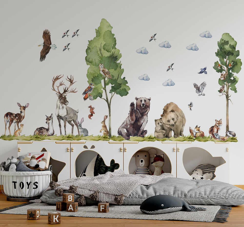 Forrest Animals wall decal collection