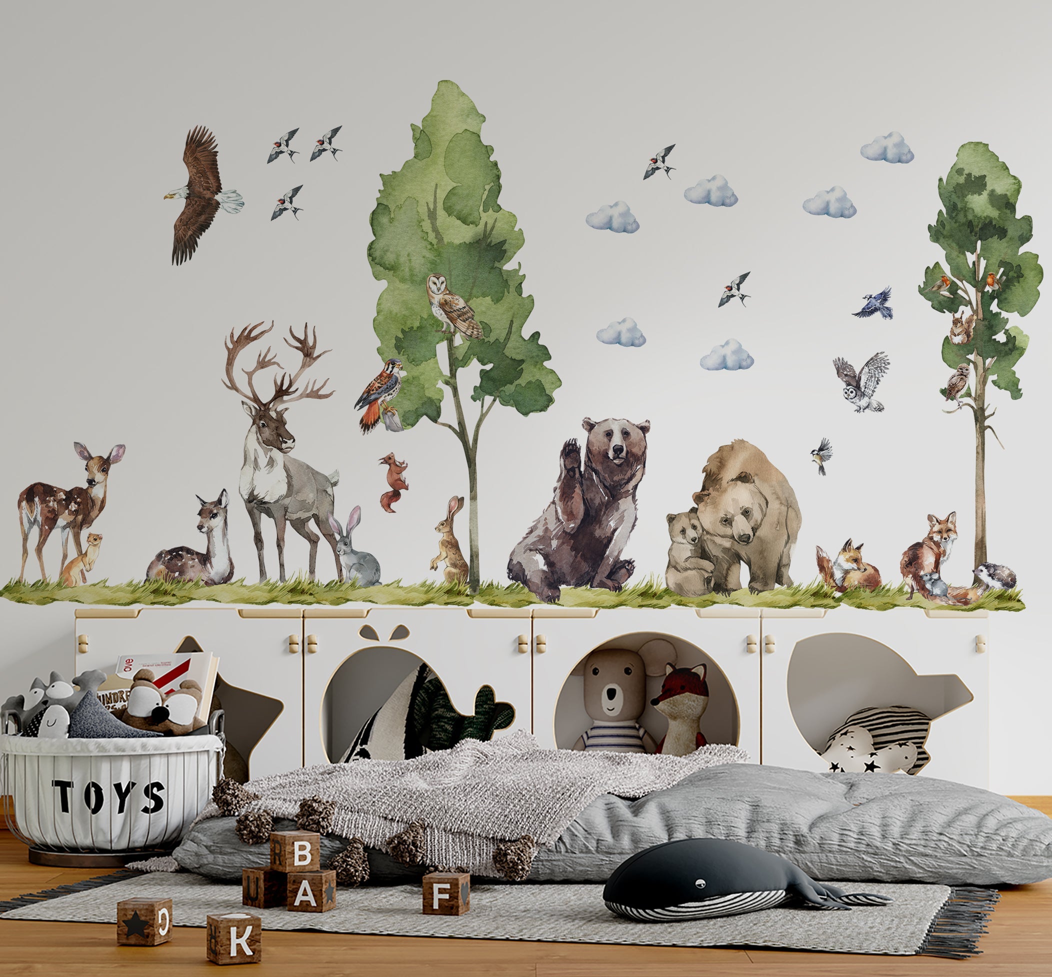 Forrest Animals wall decal collection