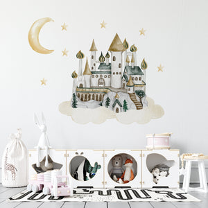 Dragon guardians of the castle wall decals