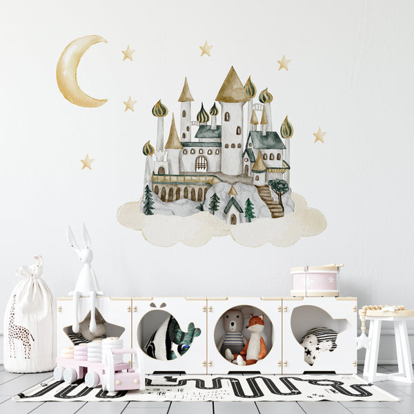 Dragon guardians of the castle wall decals