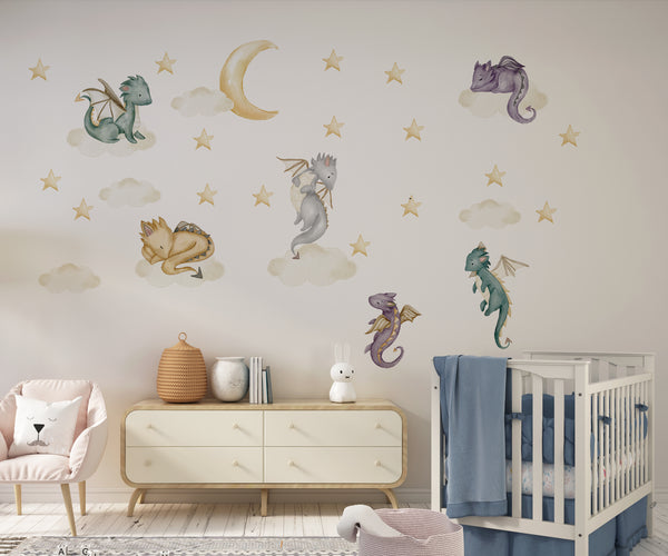 Dragon Collection - Wall Stickers for a Child's Bedroom