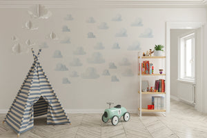 cloud nursery decor peel and stick, Children's Room Decor, Cloud Themed Nursery, Baby Room Decals, Dreamy Nursery, Clouds Vinyl Stickers, Removable Cloud Decals, Whimsical Clouds, Sky-themed Nursery, Peel-and-Stick Clouds.