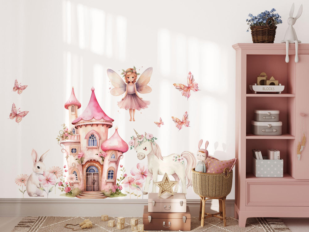 Fairy wall stickers is a wonderful set of fairy wall decals for girls' bedrooms. Create a magical atmosphere in your child's bedroom with wonderful children's room stickers.