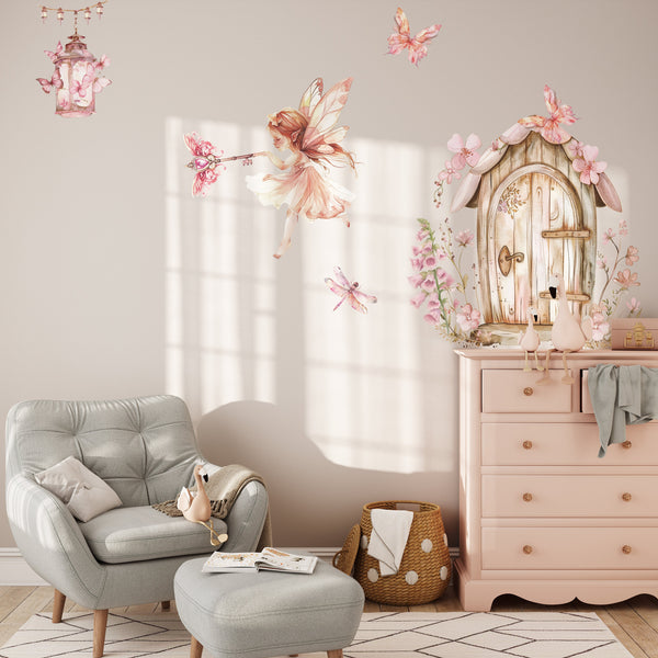 Fantasy Wall Stickers - Unicorn, Fairies, Castle & Mushroom