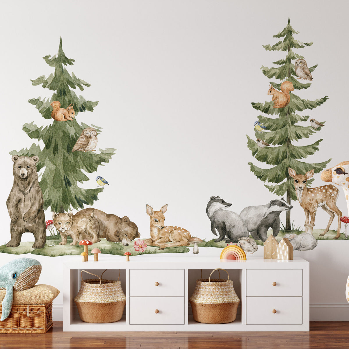 Woodland animals Wall decals