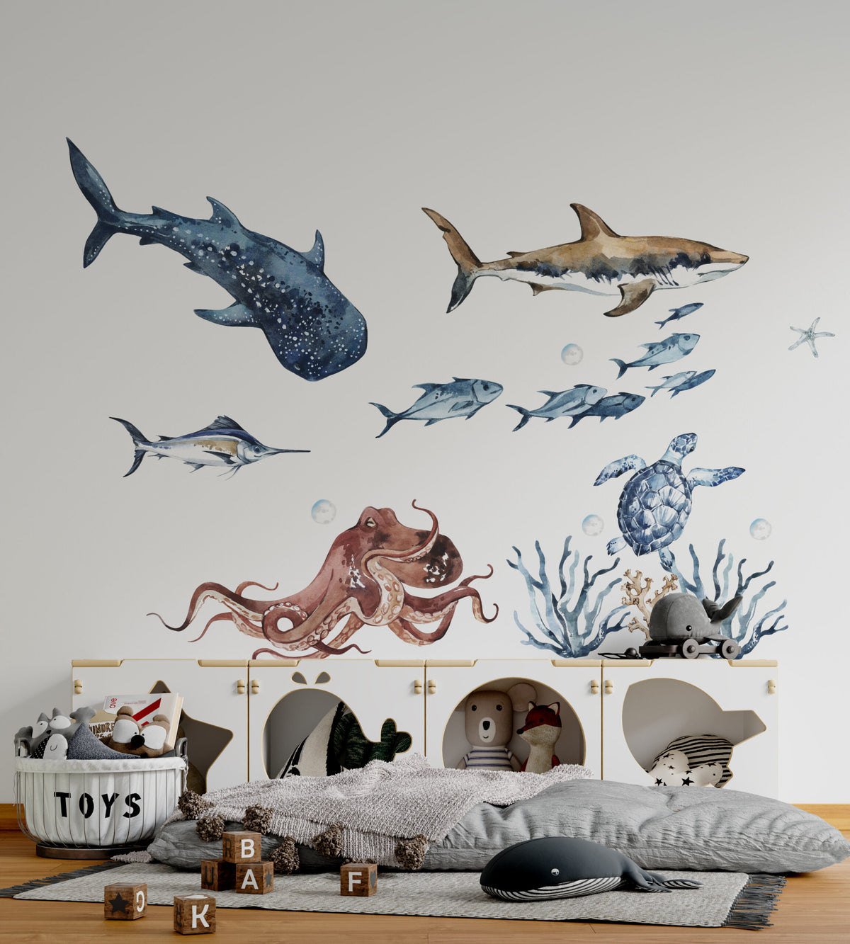 Wandtattoo Wassertiere