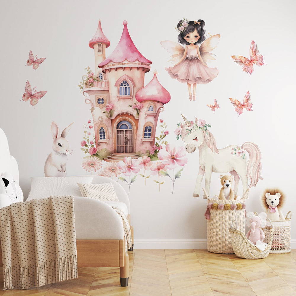 fairy wall stickers, princess wall stickers, fairy wall decal
