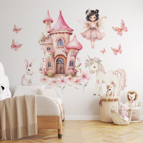 fairy wall stickers, princess wall stickers, fairy wall decal