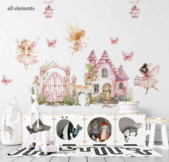 Magical world of fairies wall decals
