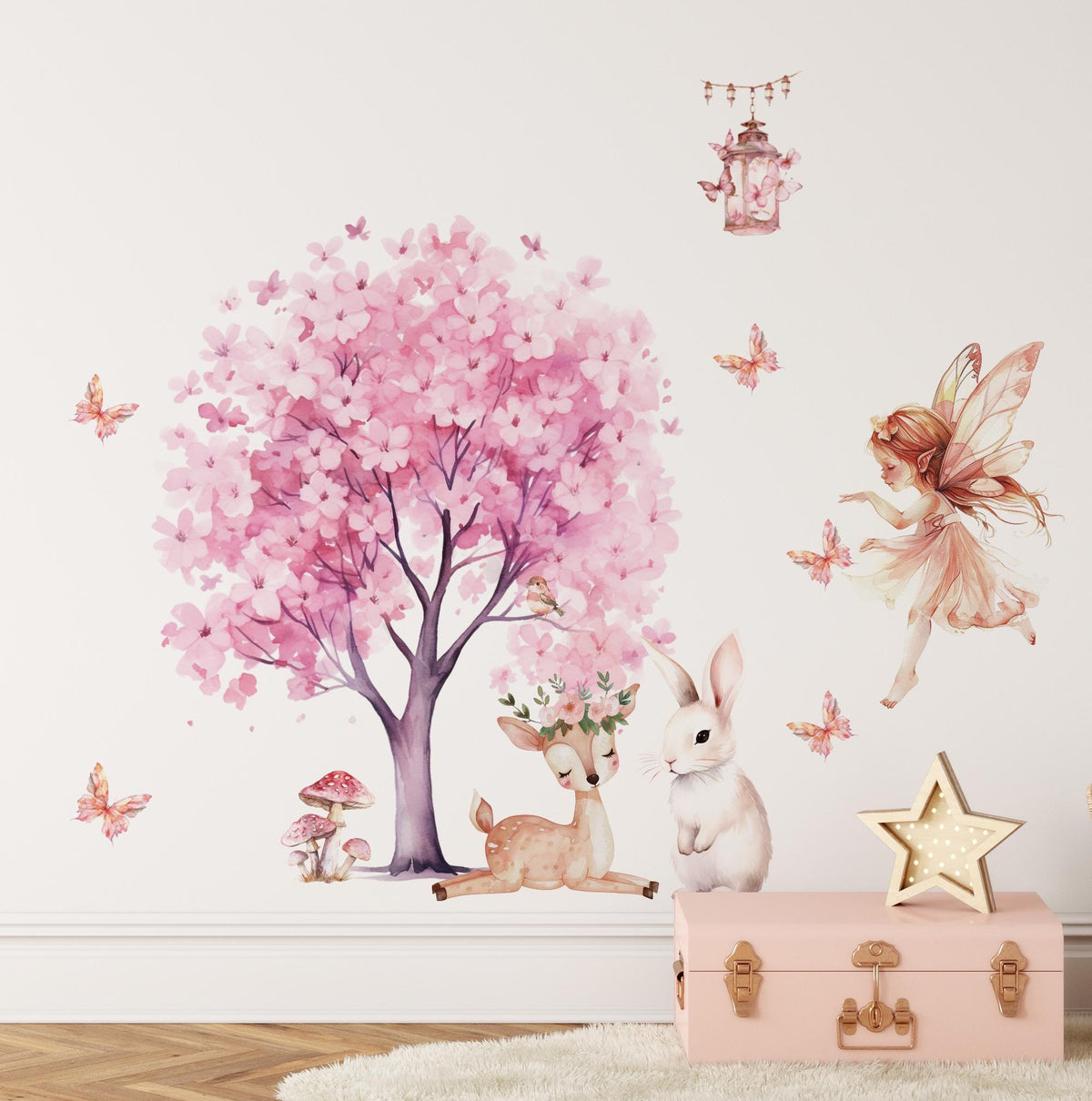 Wall Decals — Fairy & Blooming Tree