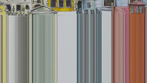 Colorful Town Houses wall decals
