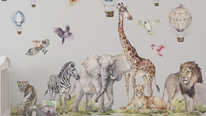 African Safari Animals with Baloons - Big Bundle