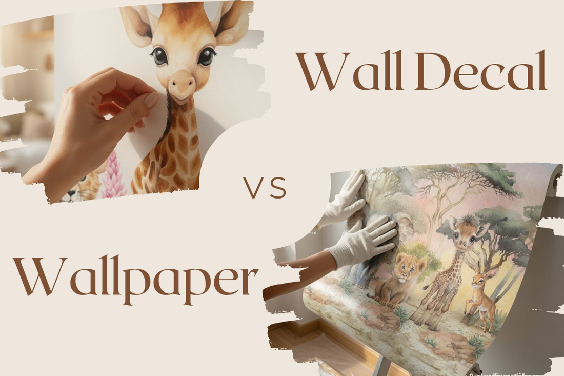 Wall Decal vs Wallpaper by Igibee
