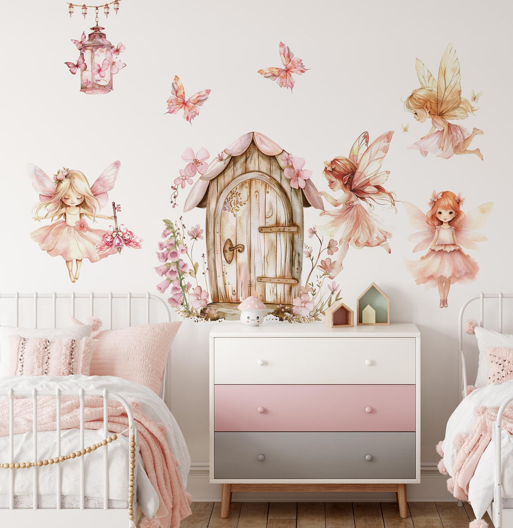 Fairy Wall Stickers – Magical Fairy Decals for Girls' Room