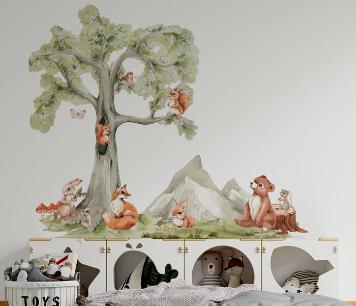 Little Forest animals wall stickers