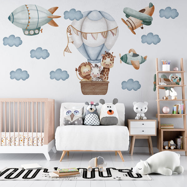 Little ones take to the skies! – a set of wall stickers for kids