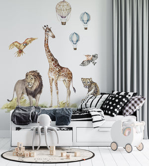 African Safari Animals with Baloons - Big Bundle