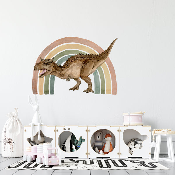 Karnotaurus and the rainbow - 2 sizes of walldecals available