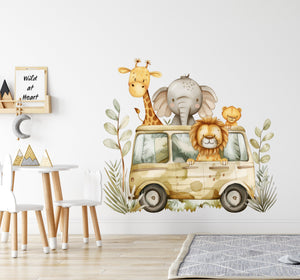 Safari nursery decor, safari nursery wall decals, safari wall decal, lion wall decals, jungle wall decal