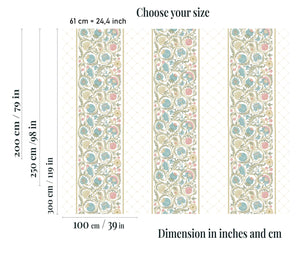 Vintage floral wallpaper