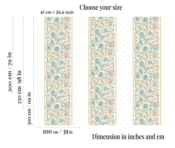 Vintage floral wallpaper