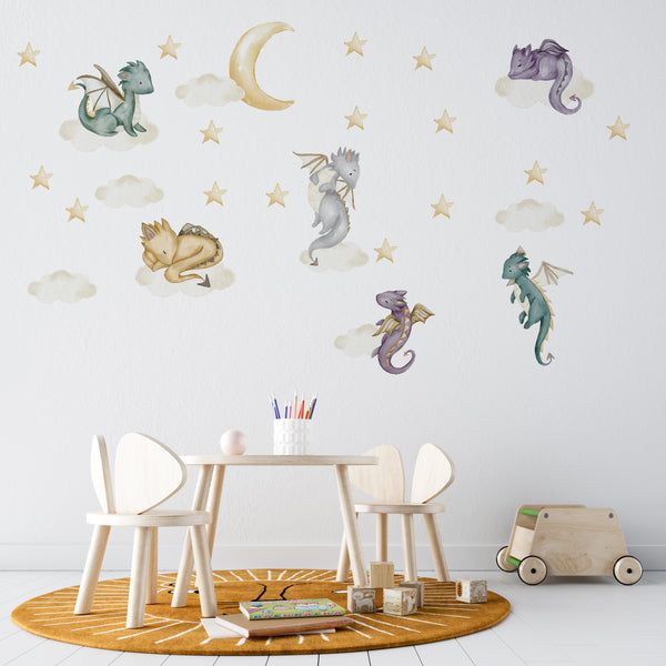 Dragon Collection - Wall Stickers for a Child's Bedroom