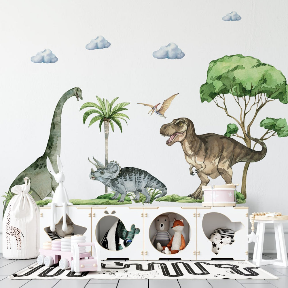 Dinosaurs wall sticker - Roaming Dinosaurs