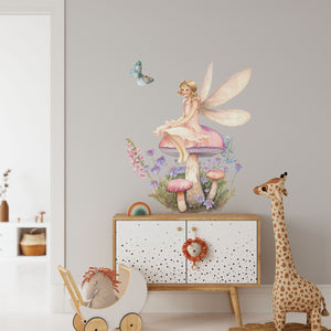 Fairy Themed Wall Decals Removable Stickers for Kids