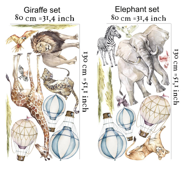 African Safari Animals with Baloons - Big Bundle