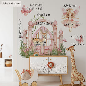 Magical world of fairies wall decals set