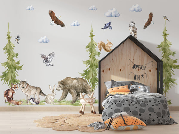 Forest Grove wall stickers detail