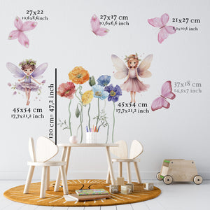 Fairy Wall Decals Girls Bedroom Decoration