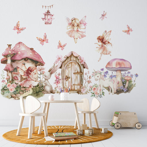 Magical Fairy Wall Stickers Peel and Stick Nursery Decor