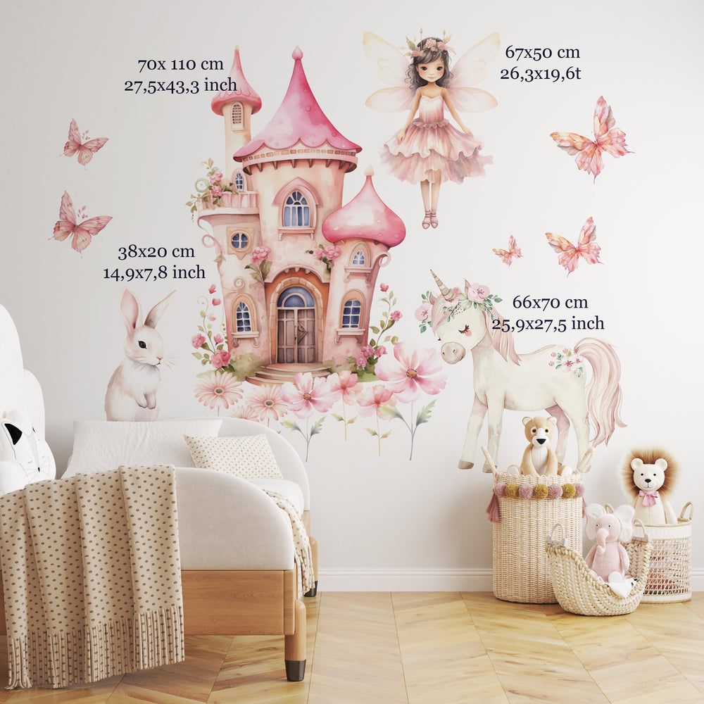 fairy wall decals, fairy stickers, girls room decor, fairy decor, girls room wall decals, nursery wall decor,