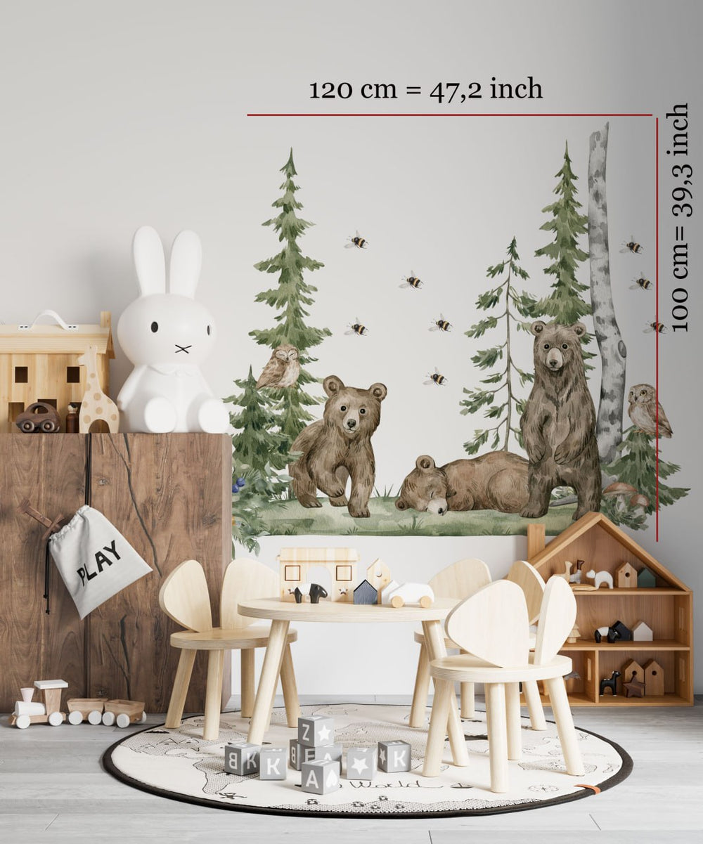 Bears Wall Sticker Set