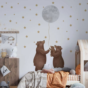 I'd give you the moon bear family wall decal set by Igibee