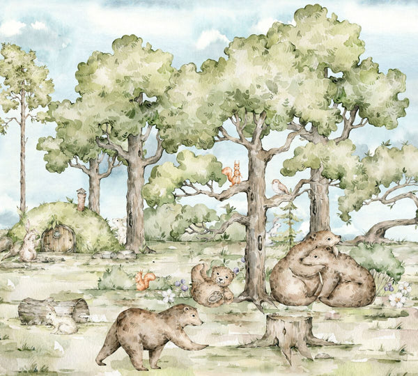 Hide and seek bears wallpaper detail by Igibee