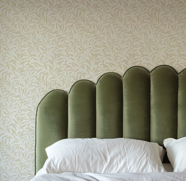 William Morris style floral wallpaper by Igibee