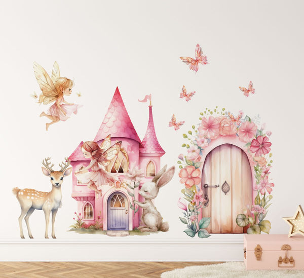 Fairy tale nursery scenery wall decals by Igibee