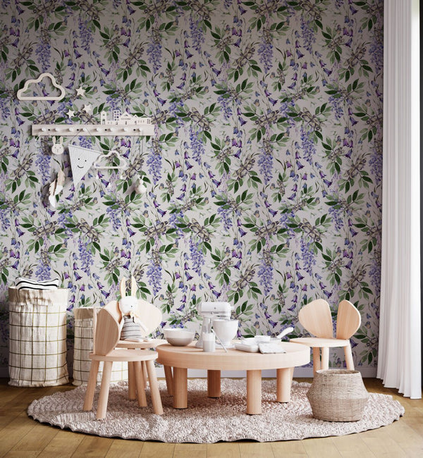 Purple wisteria wallpaper by Igibee