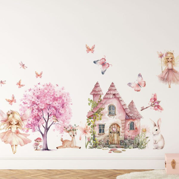 Fairy and woodland animal wall stickers by Igibee