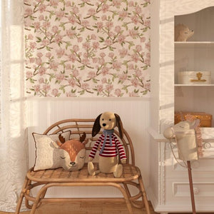 Magnolia flowers wallpaper mural by Igibee
