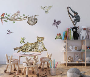 Jungle Animals wall stickers detail