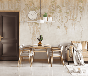 Mediterranean wisteria wallpaper detail by Igibee
