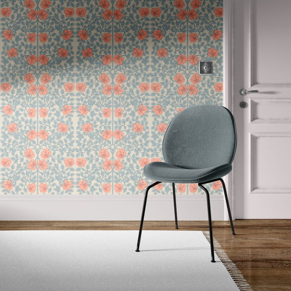 Rustic rose wallpaper mural by Igibee
