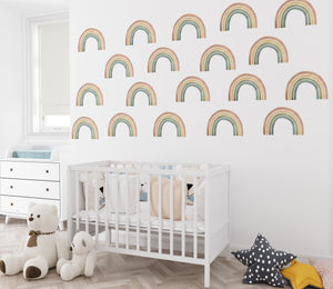 20 little rainbows - walldecal set