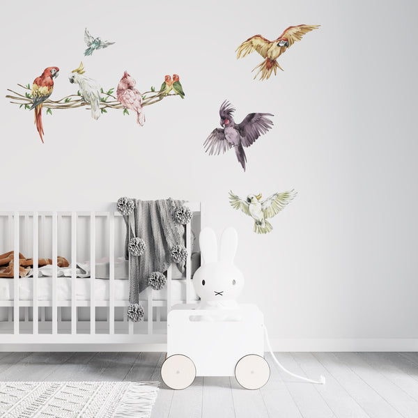 Transform your children room with this fantastic jungle wall decal. Make the best jungle themed room with our jungle wall stickers. Create a unique atmosphere in your kid&#39;s room with safari nursery stickers.