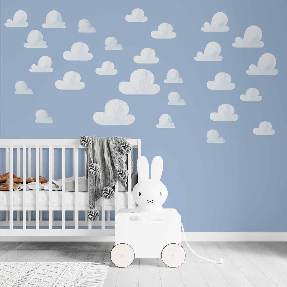 Beautiful clouds wallsticker set - dreamy sky elements for nursery decoration by Igibee