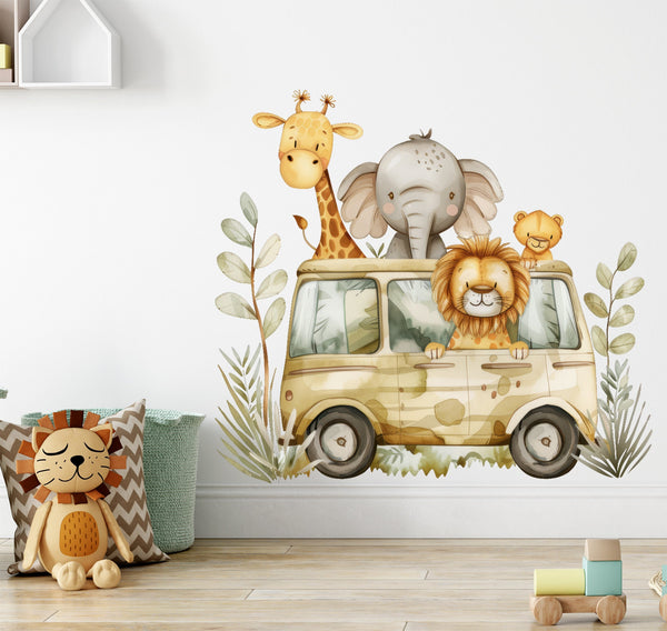 Safari nursery decor, safari nursery wall decals, safari wall decal, lion wall decals, jungle wall decal