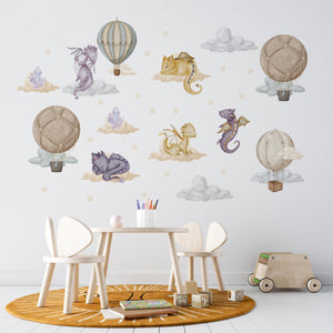 Dragon Wall Decals Fantasy Nursery Stickers